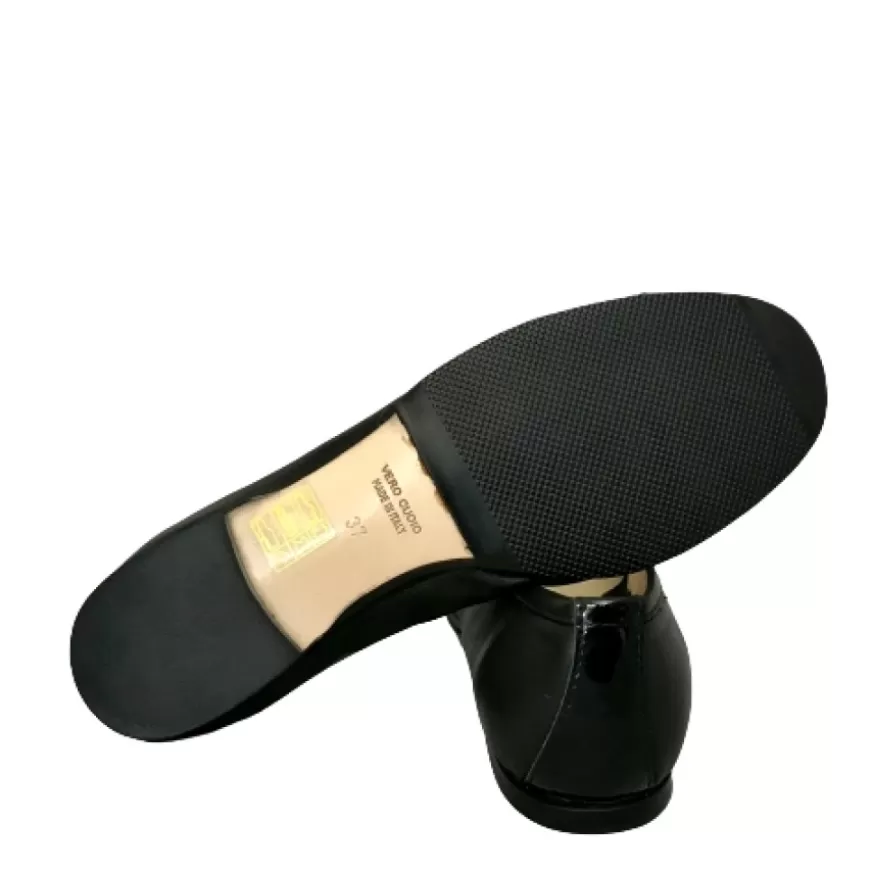 Donna CAMARRI CALZATURE Scarpe Donna | Ballerina In Pelle Nera Con Punta Vernice