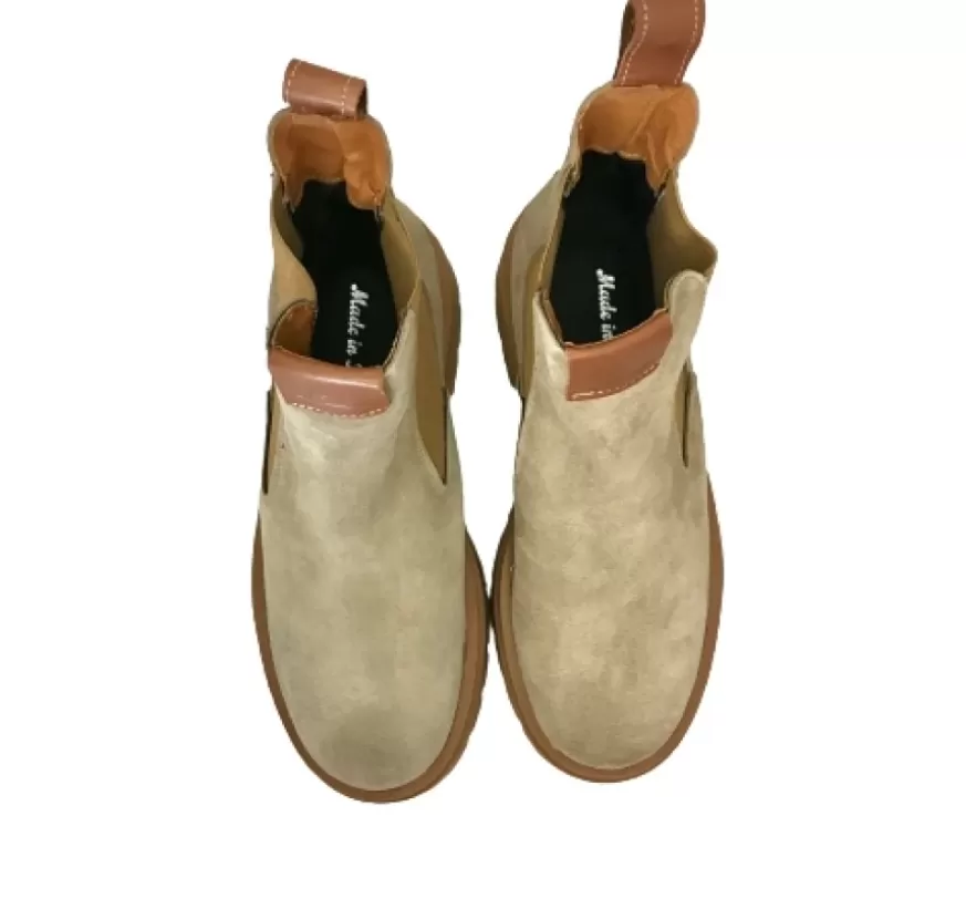 Donna CAMARRI CALZATURE Scarpe Donna | Beatles Artigianale Basso In Camoscio Tortora