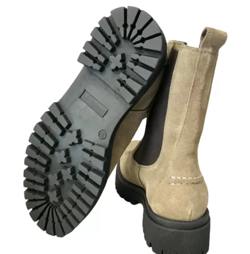 Donna CAMARRI CALZATURE Scarpe Donna | Beatles Artigianale In Camoscio Taupe