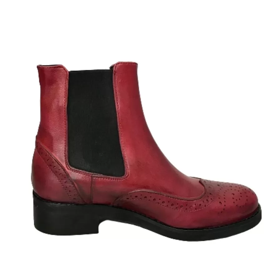Donna CAMARRI CALZATURE Scarpe Donna | Beatles Artigianale In Pelle Color Vino