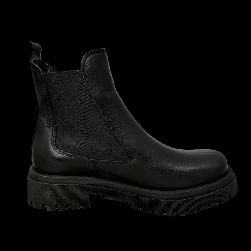 Donna CAMARRI CALZATURE Scarpe Donna | Beatles Artigianale In Pelle Nera Basso