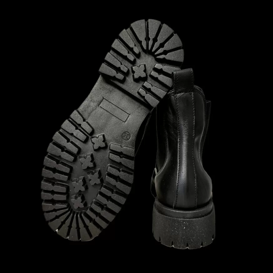 Donna CAMARRI CALZATURE Scarpe Donna | Beatles Artigianale In Pelle Nera Basso