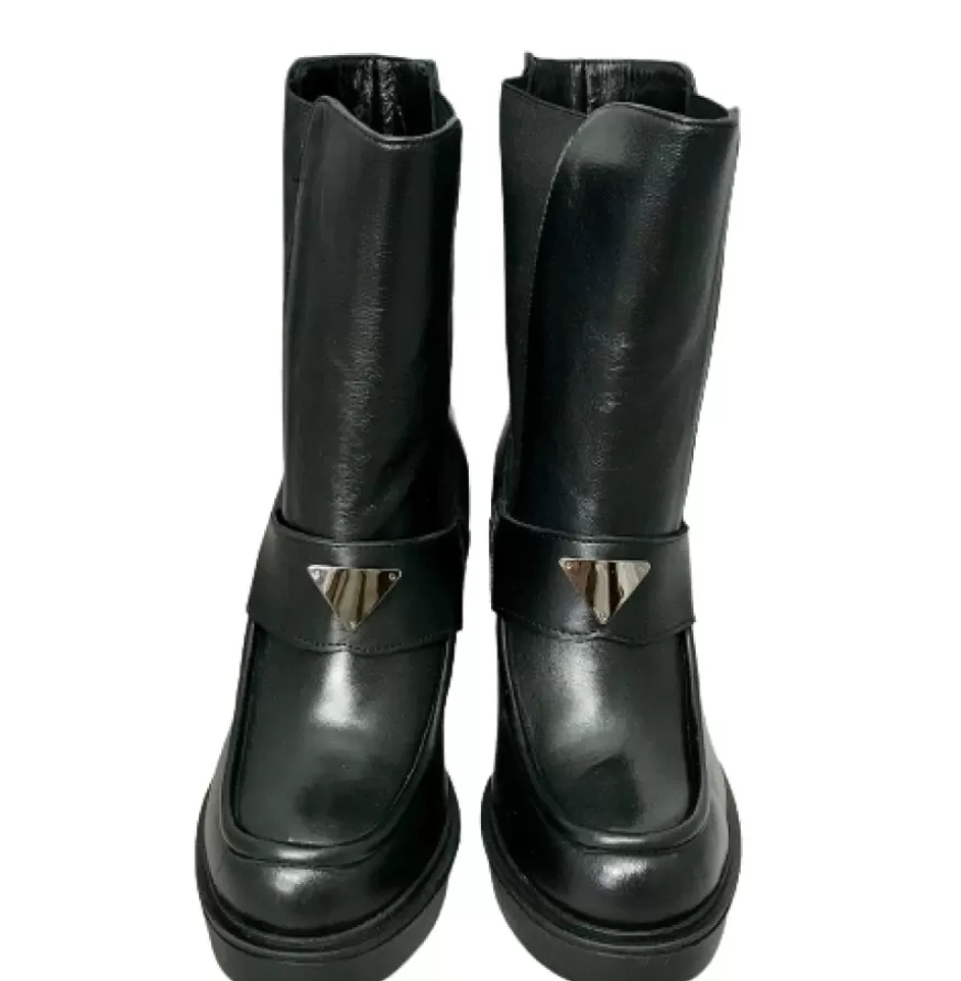 Donna CAMARRI CALZATURE Scarpe Donna | Beatles Artigianale Nero Con Tacco