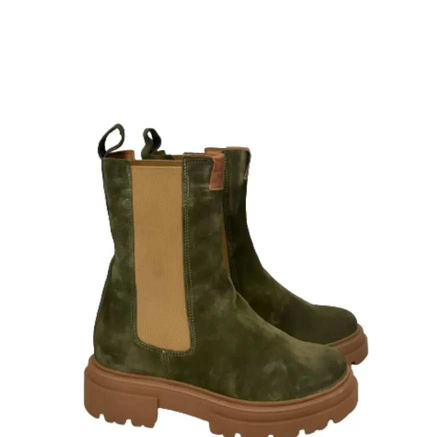 Donna CAMARRI CALZATURE Scarpe Donna | Beatles In Camoscio Verde Scuro