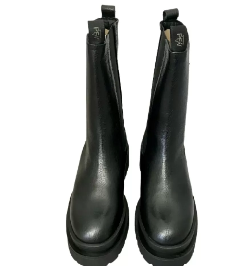 Donna CAMARRI CALZATURE Scarpe Donna | Beatles Nero Con Fondo Carrarmato