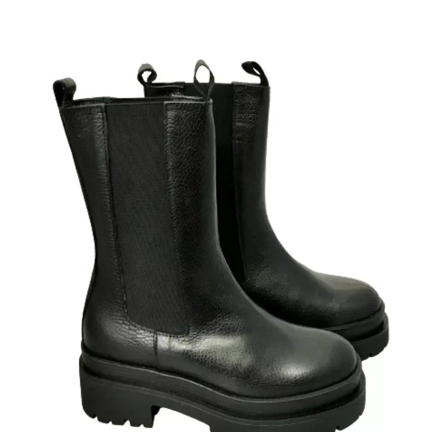 Donna CAMARRI CALZATURE Scarpe Donna | Beatles Nero Con Fondo Carrarmato