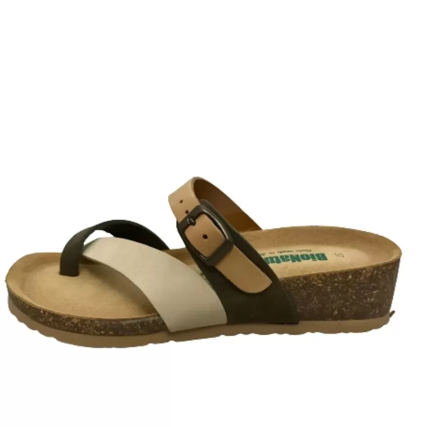 Donna CAMARRI CALZATURE Scarpe Donna | Ciabatta Bionatura Infradito Multi Marrone