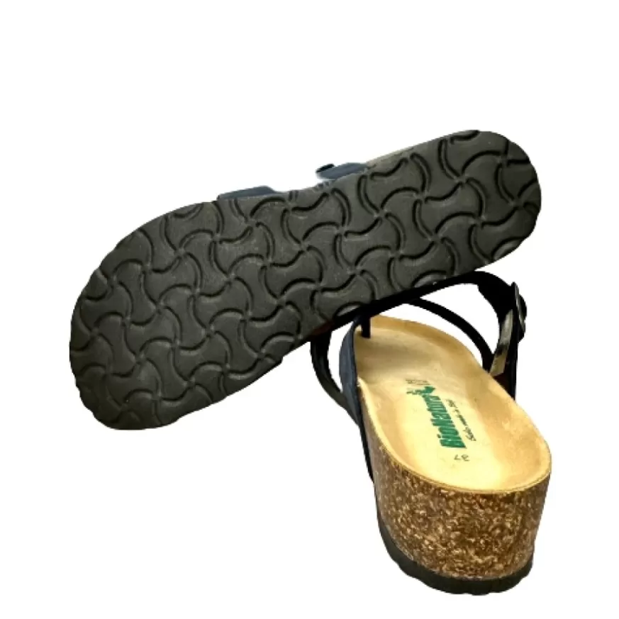 Donna CAMARRI CALZATURE Scarpe Donna | Ciabatta Bionatura Infradito Nabuk Blu