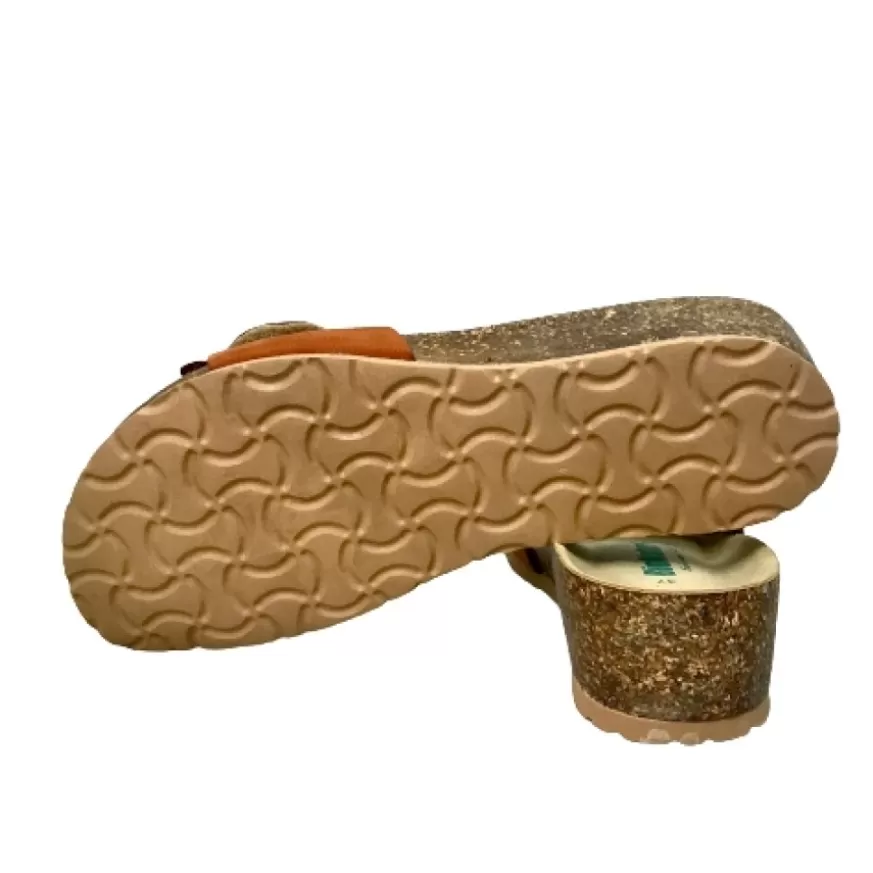 Donna CAMARRI CALZATURE Scarpe Donna | Ciabatta Bionatura Strappo Con Fiore Ruggine