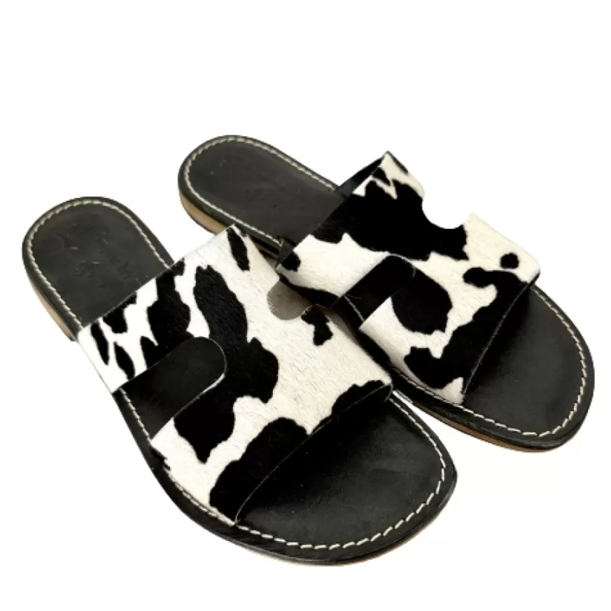 Donna CAMARRI CALZATURE Scarpe Donna | Ciabatta In Cavallino Mucca