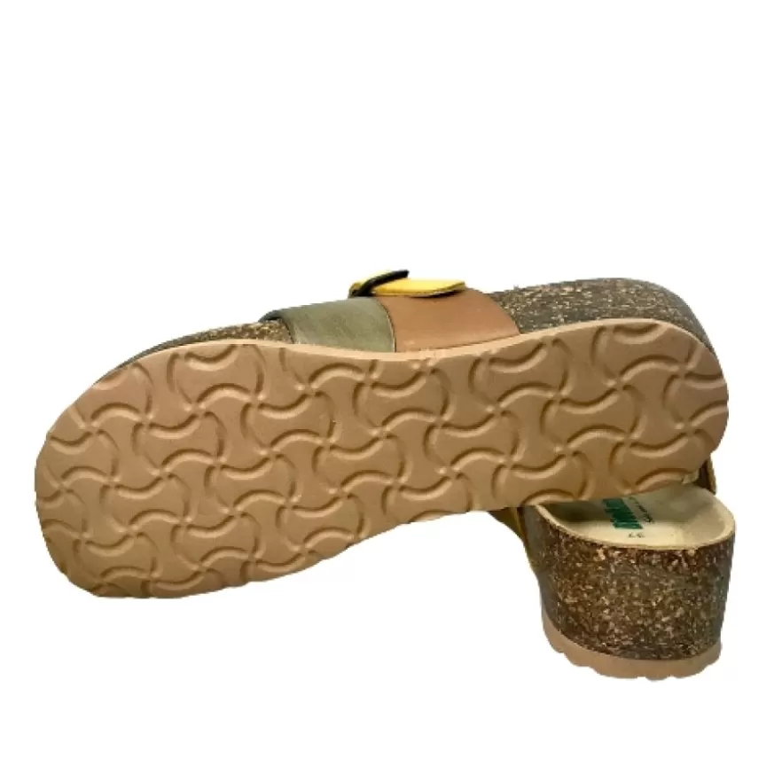 Donna CAMARRI CALZATURE Scarpe Donna | Ciabatta Infradito Bionatura Multi Verde