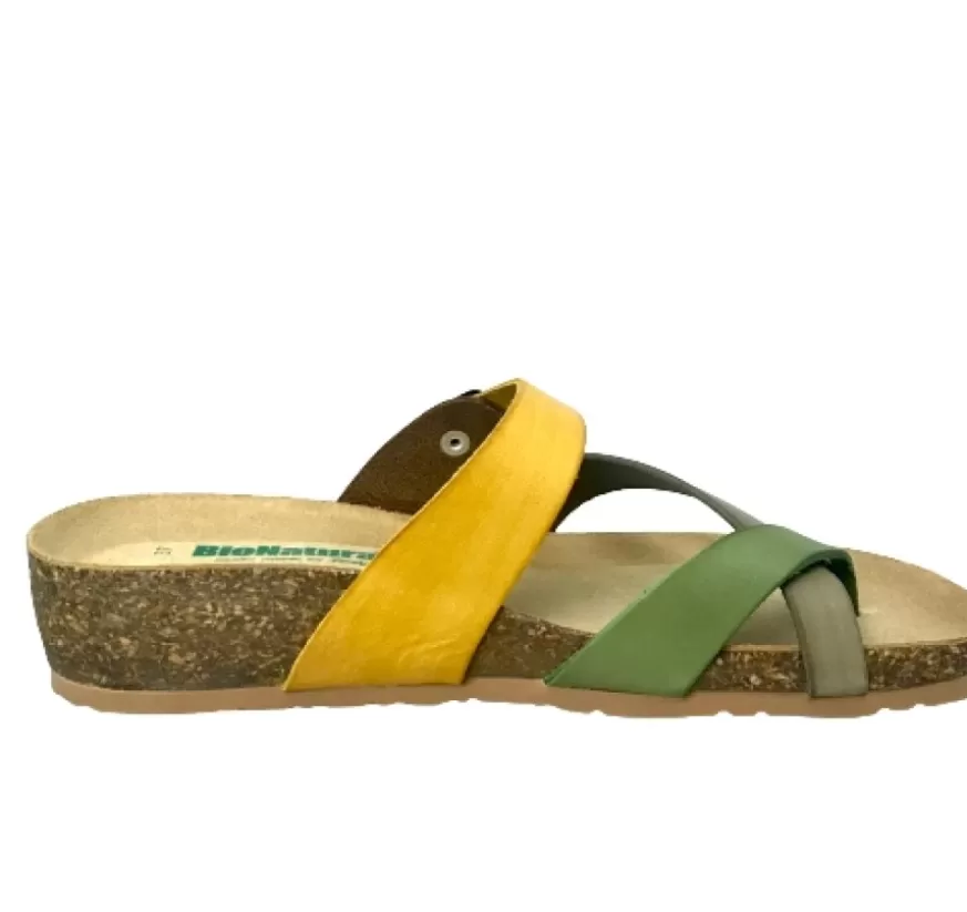Donna CAMARRI CALZATURE Scarpe Donna | Ciabatta Infradito Bionatura Multi Verde