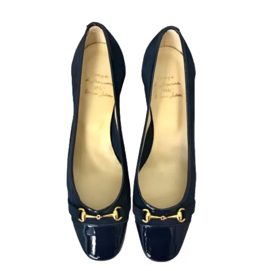 Donna CAMARRI CALZATURE Scarpe Donna | Decollete Blu Con Morsetto