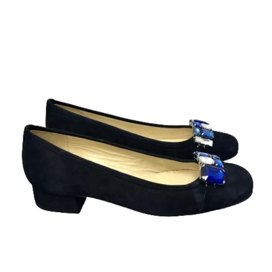 Donna CAMARRI CALZATURE Scarpe Donna | Decollete Blu Con Pietre