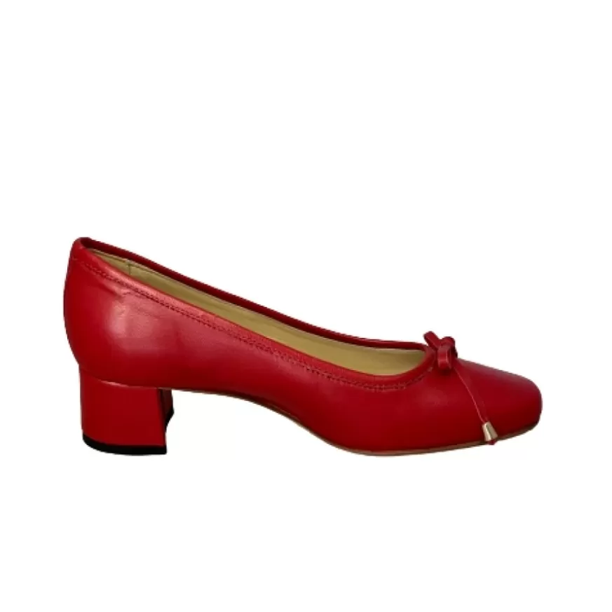 Donna CAMARRI CALZATURE Scarpe Donna | Decollete In Pelle Rosso