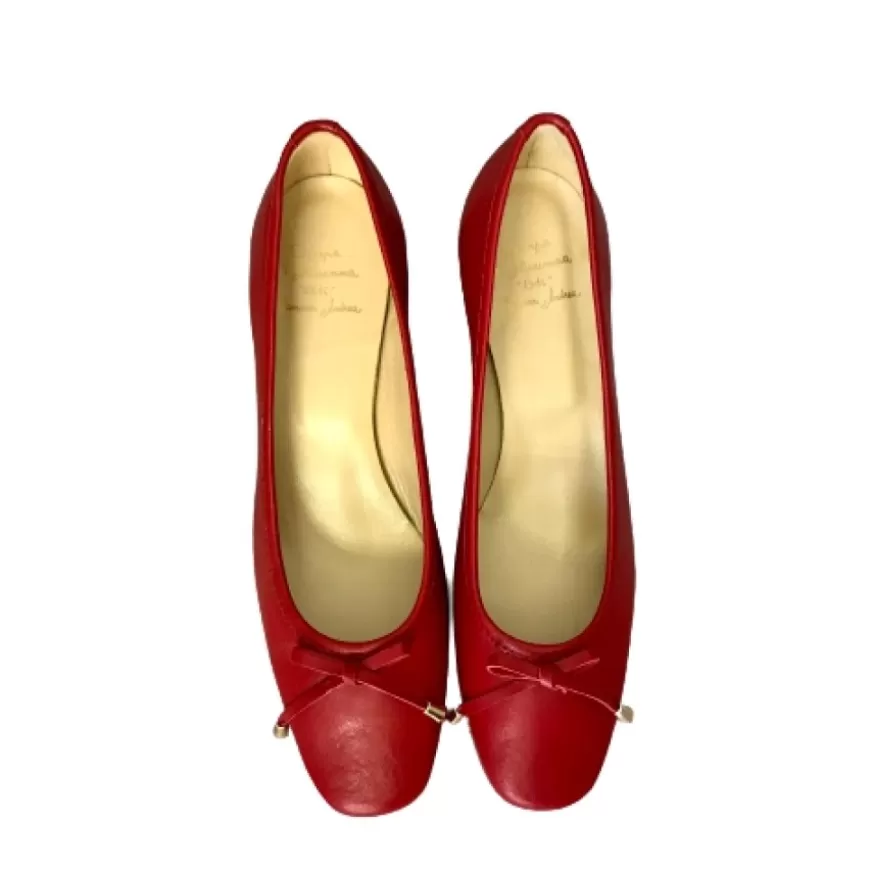 Donna CAMARRI CALZATURE Scarpe Donna | Decollete In Pelle Rosso