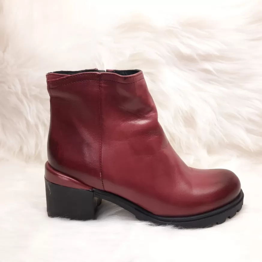 Donna CAMARRI CALZATURE Scarpe Donna | Mezzo Tronchetto Rosso