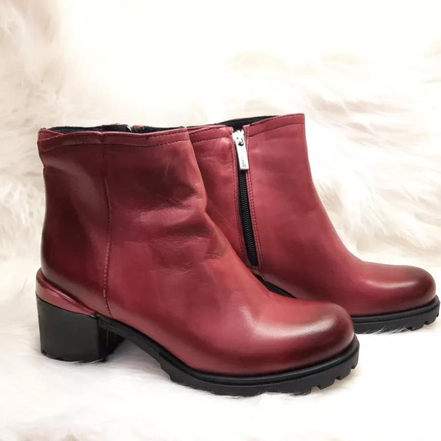 Donna CAMARRI CALZATURE Scarpe Donna | Mezzo Tronchetto Rosso