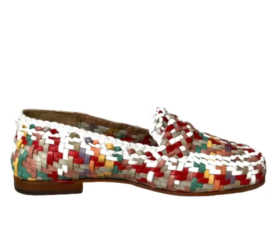Donna CAMARRI CALZATURE Scarpe Donna | Mocassino Artigianale In Pelle Intrecciata
