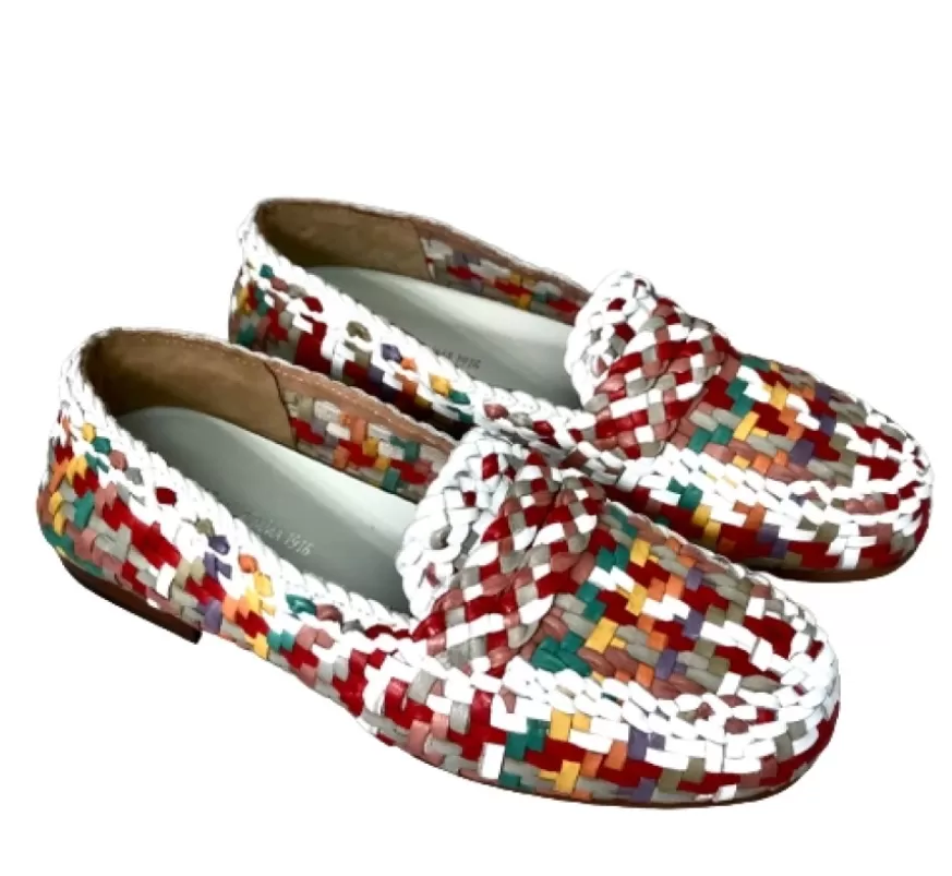 Donna CAMARRI CALZATURE Scarpe Donna | Mocassino Artigianale In Pelle Intrecciata
