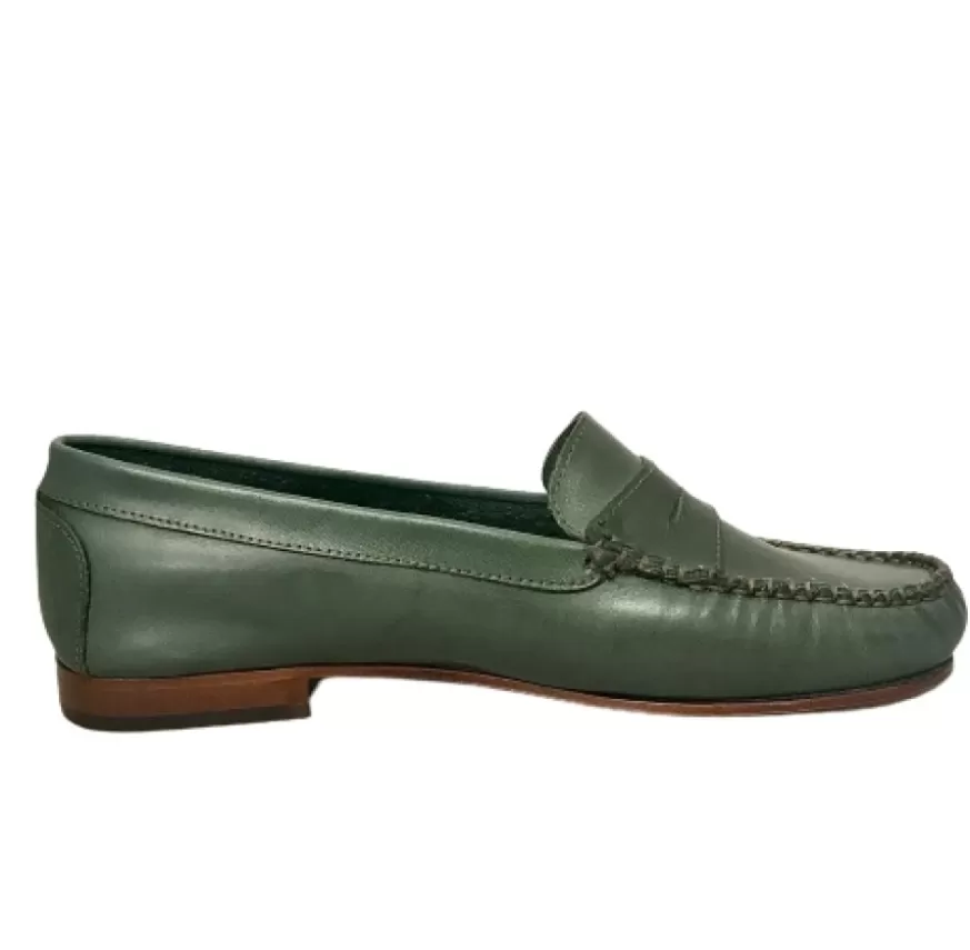 Donna CAMARRI CALZATURE Scarpe Donna | Mocassino Artigianale Verde