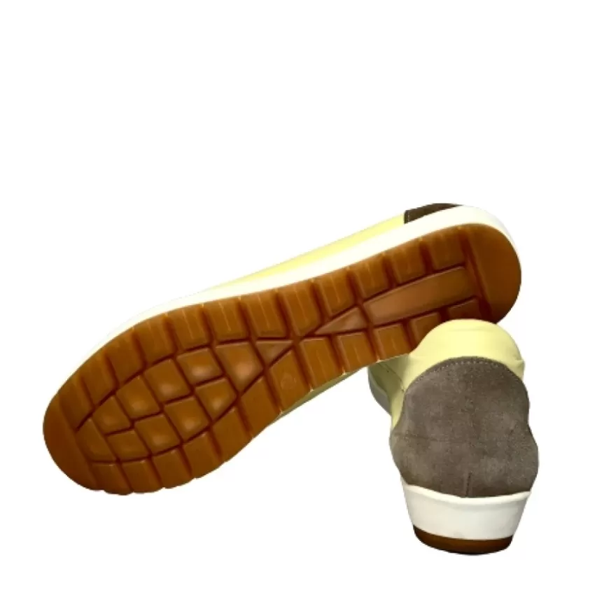 Donna CAMARRI CALZATURE Scarpe Donna | Mocassino Giallo/Tortora