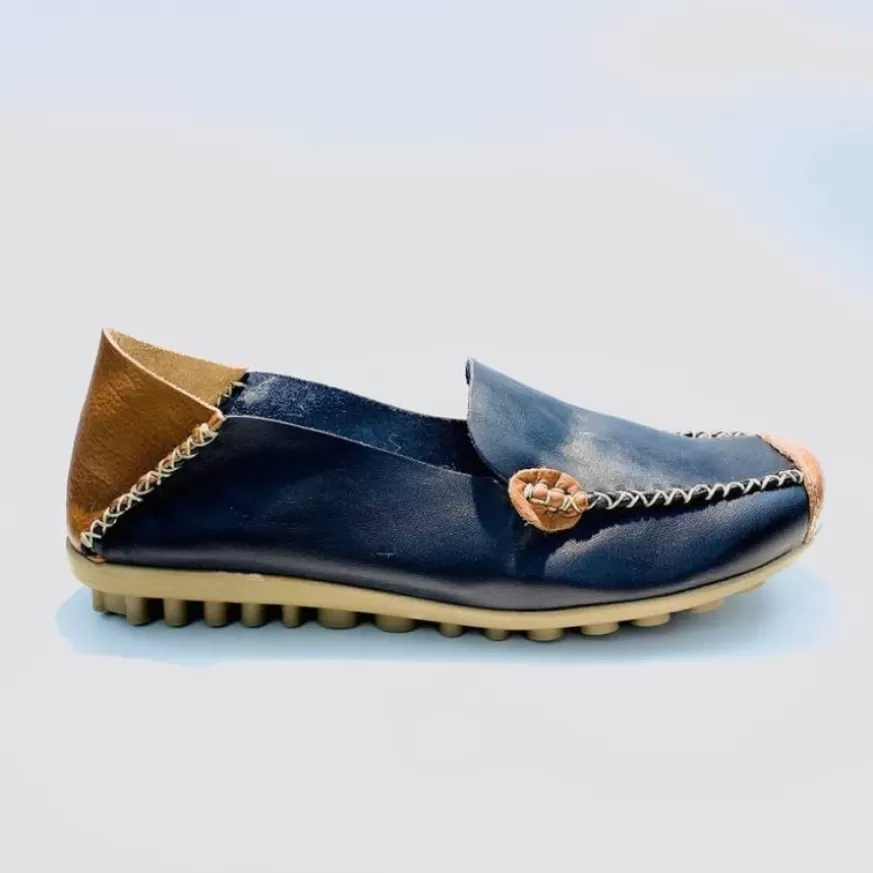 Donna CAMARRI CALZATURE Scarpe Donna | Mocassino In Pelle Blu