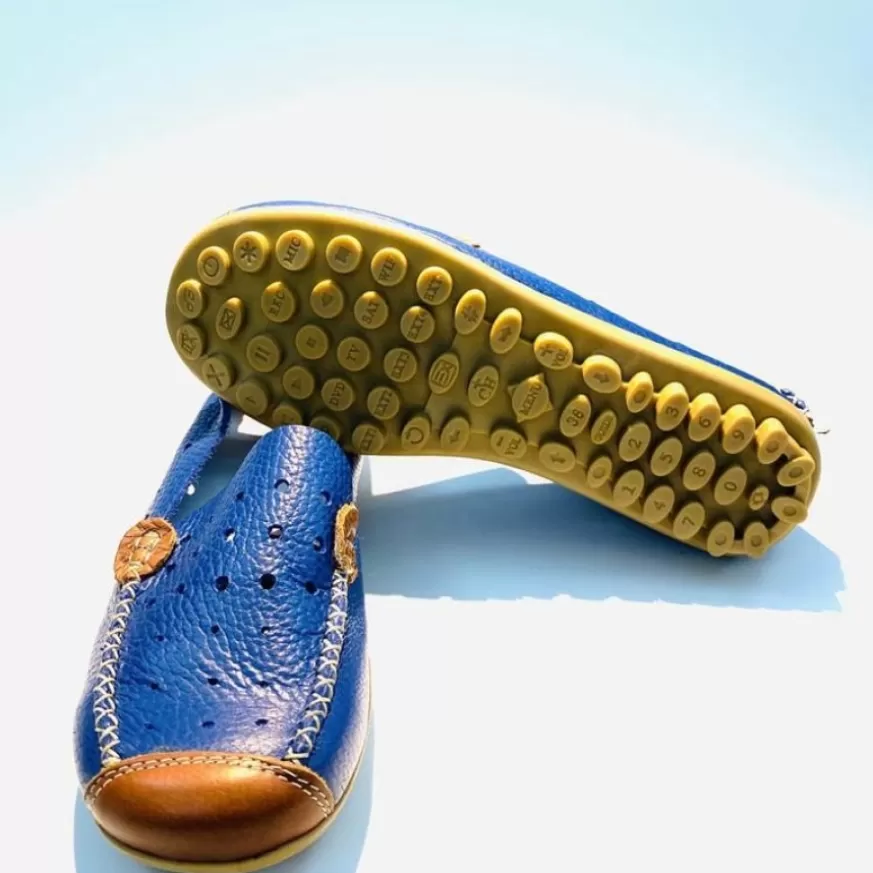 Donna CAMARRI CALZATURE Scarpe Donna | Mocassino In Pelle Cobalto