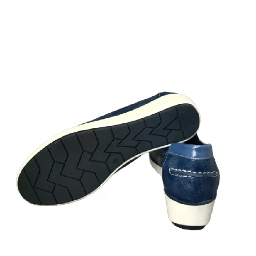 Donna CAMARRI CALZATURE Scarpe Donna | Mocassino Laminato Blu