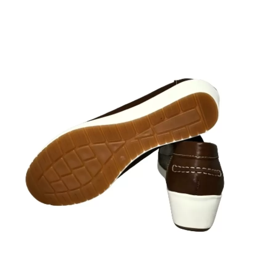 Donna CAMARRI CALZATURE Scarpe Donna | Mocassino Marrone Intrecciato