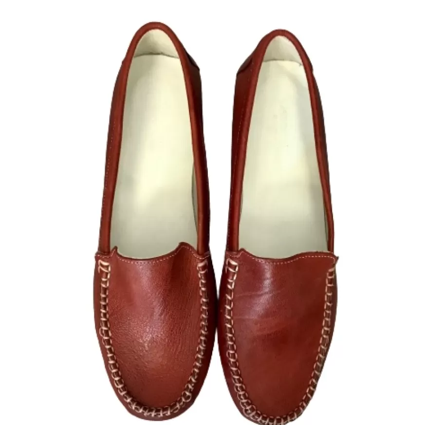 Donna CAMARRI CALZATURE Scarpe Donna | Mocassino Stropicciato Rosso