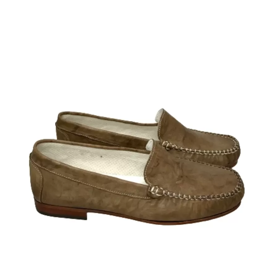 Donna CAMARRI CALZATURE Scarpe Donna | Mocassino Stropicciato Taupe