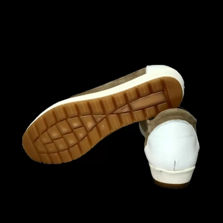 Donna CAMARRI CALZATURE Scarpe Donna | Mocassino Tortora/Bianco