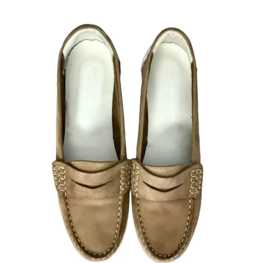 Donna CAMARRI CALZATURE Scarpe Donna | Mocassino Tortora/Bianco