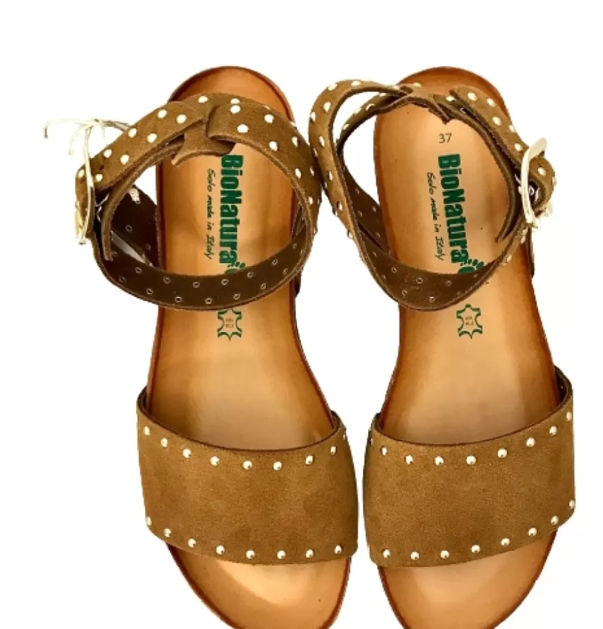 Donna CAMARRI CALZATURE Scarpe Donna | Sandalo Allacciato Alla Caviglia Brandy Bionatura