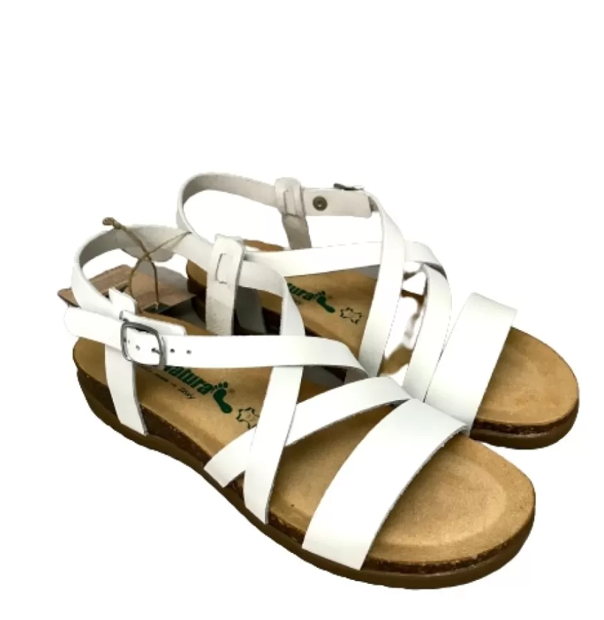 Donna CAMARRI CALZATURE Scarpe Donna | Sandalo Bionatura Bianco In Pelle