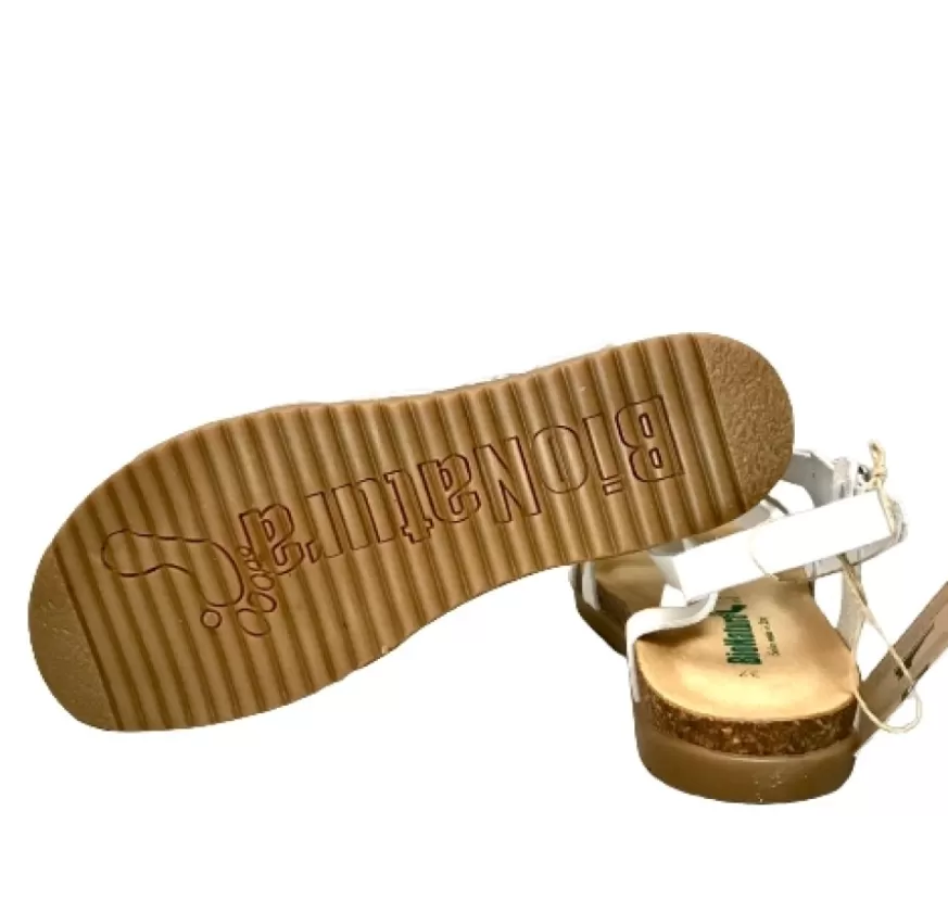 Donna CAMARRI CALZATURE Scarpe Donna | Sandalo Bionatura Bianco In Pelle