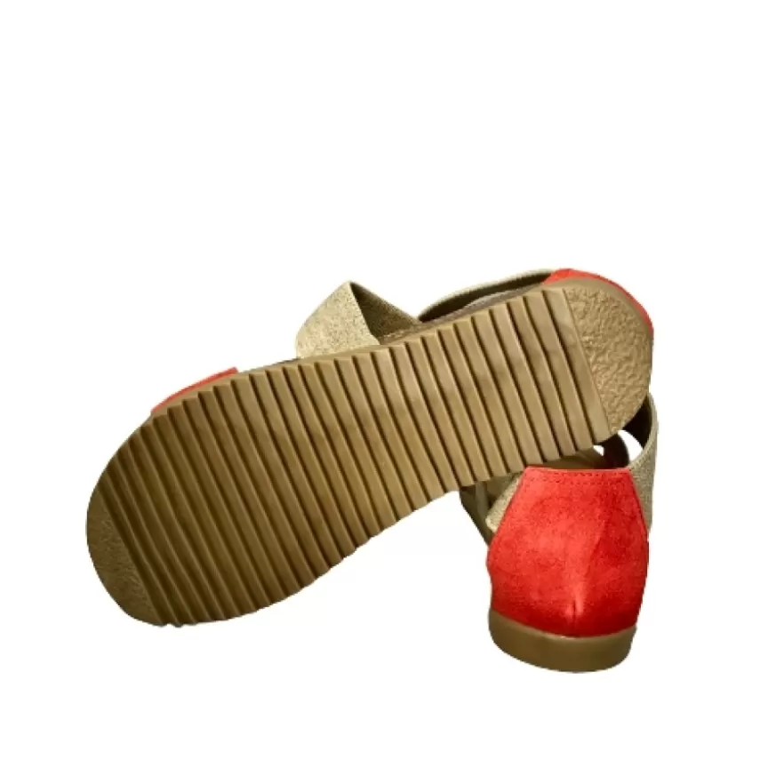 Donna CAMARRI CALZATURE Scarpe Donna | Sandalo Bionatura Con Elastico Rosso