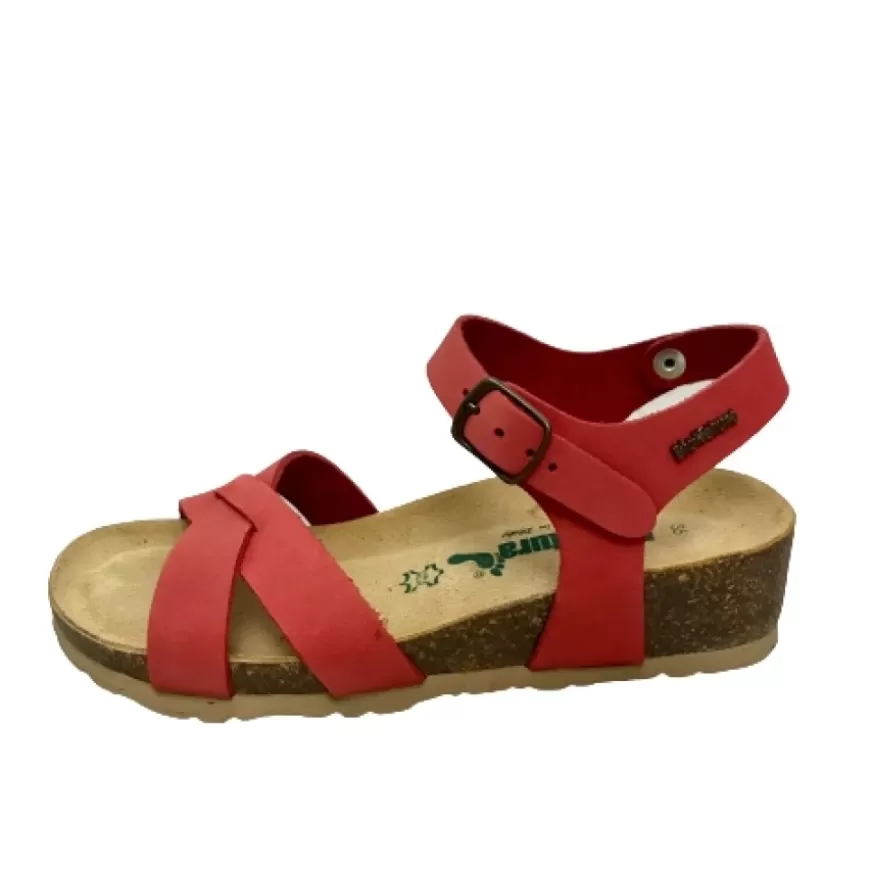 Donna CAMARRI CALZATURE Scarpe Donna | Sandalo Bionatura In Pelle Corallo