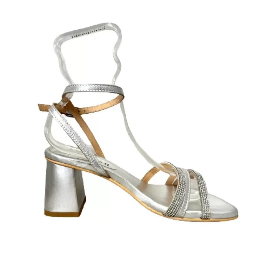 Donna CAMARRI CALZATURE Scarpe Donna | Sandalo Gioiello Argento In Pelle