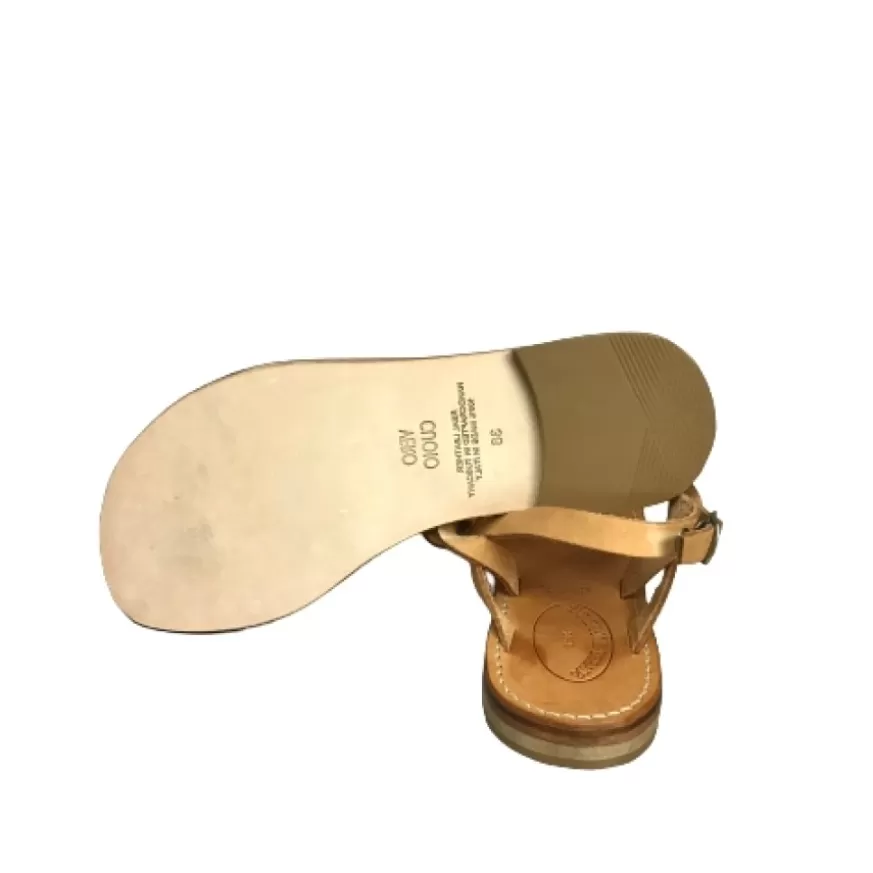 Donna CAMARRI CALZATURE Scarpe Donna | Sandalo In Pelle Con Perle