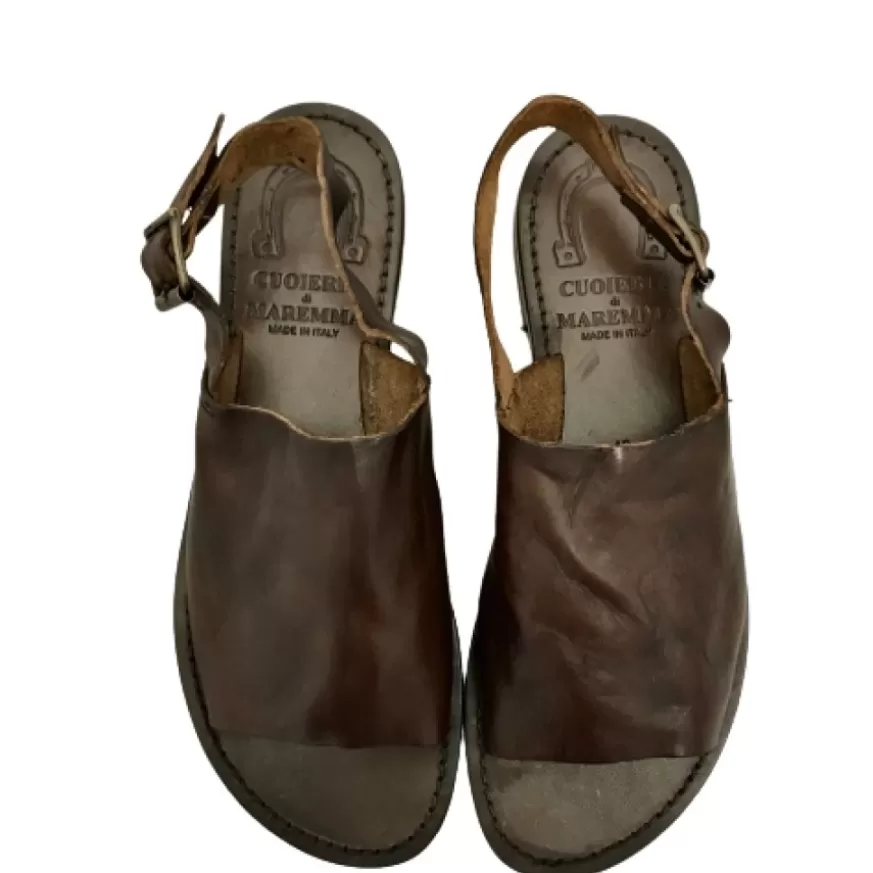 Donna CAMARRI CALZATURE Scarpe Donna | Sandalo In Pelle Marrone Mod.720