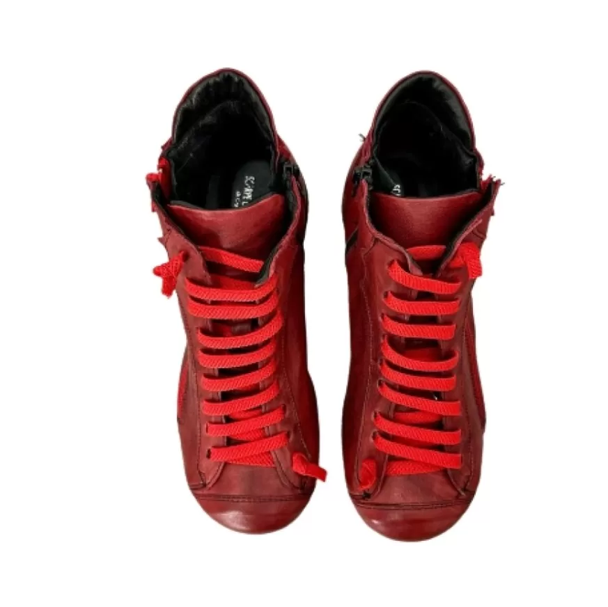 Donna CAMARRI CALZATURE Scarpe Donna | Sneaker In Pelle Bordeaux