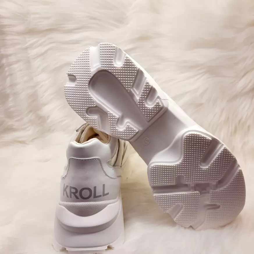 Donna CAMARRI CALZATURE Scarpe Donna | Sneakers Kroll Bianca E Argento