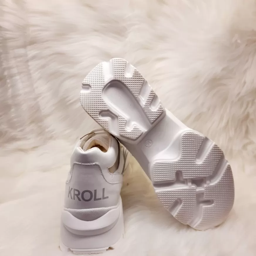 Donna CAMARRI CALZATURE Scarpe Donna | Sneakers Kroll Bianca E Beige