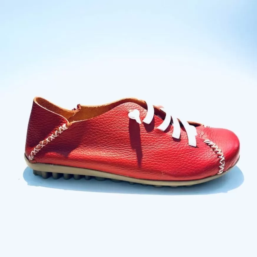 Donna CAMARRI CALZATURE Scarpe Donna | Sneakers Stringata Rossa