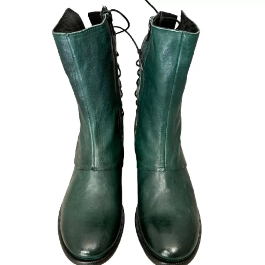 Donna CAMARRI CALZATURE Scarpe Donna | Stivaletto Petrolio In Pelle Tuffata Camarri 1916