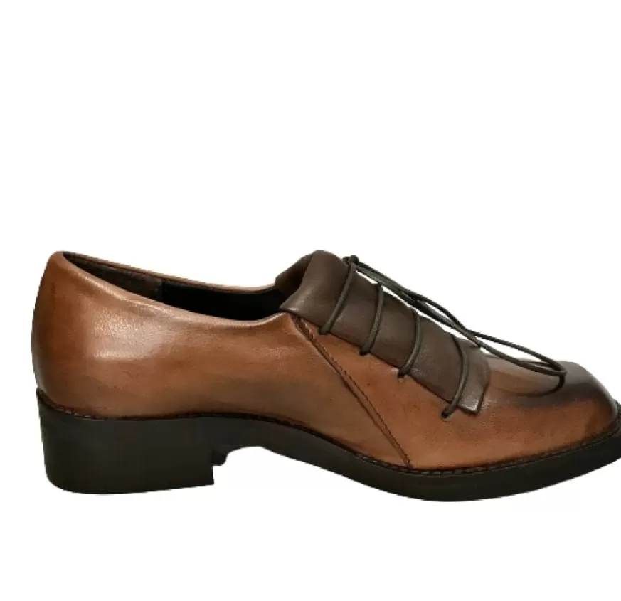 Donna CAMARRI CALZATURE Scarpe Donna | Stringata Artigianale In Pelle Cuoio