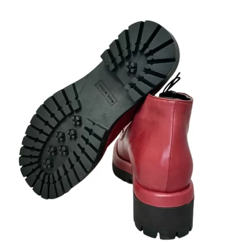 Donna CAMARRI CALZATURE Scarpe Donna | Stringata In Pelle Color Vino