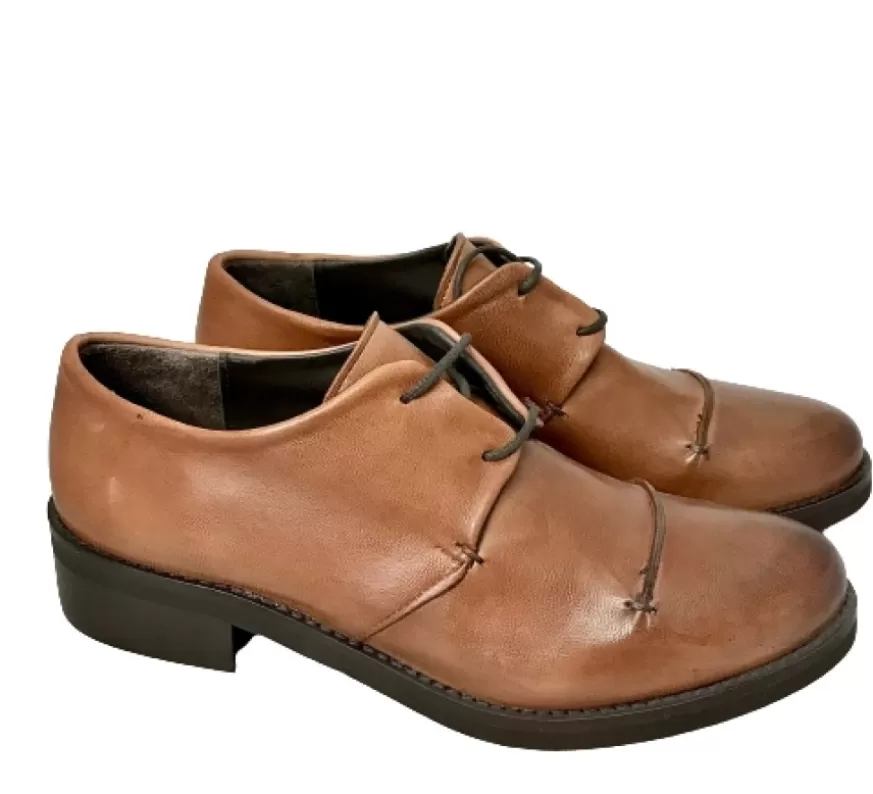 Donna CAMARRI CALZATURE Scarpe Donna | Stringata In Pelle Cuoio